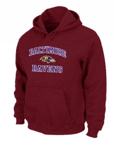 NFL Men's Nike Baltimore Ravens Heart & Soul Pullover Hoodie - Red